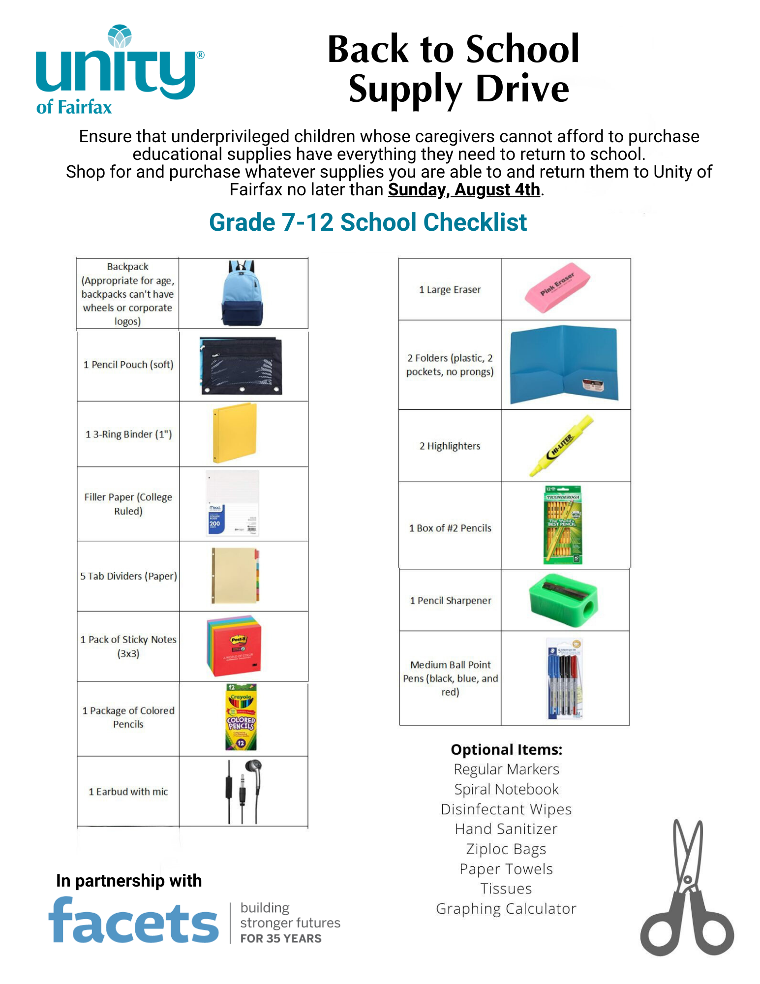 Grade 7 - 12 Checklist