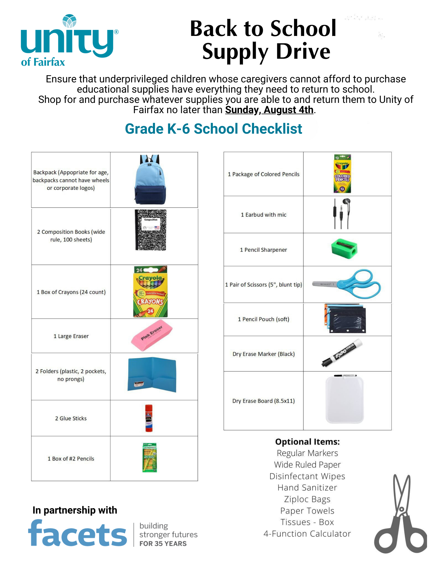 Grade K-6 Checklist