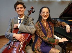 Portrait of cellist Christoph Wager and pianist Joanne Kong